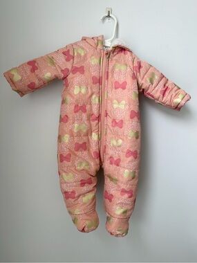 Disney Baby Minnie Mouse Baby Girl Hooded Pram Bunting Snow Suit Pink 3/6 months